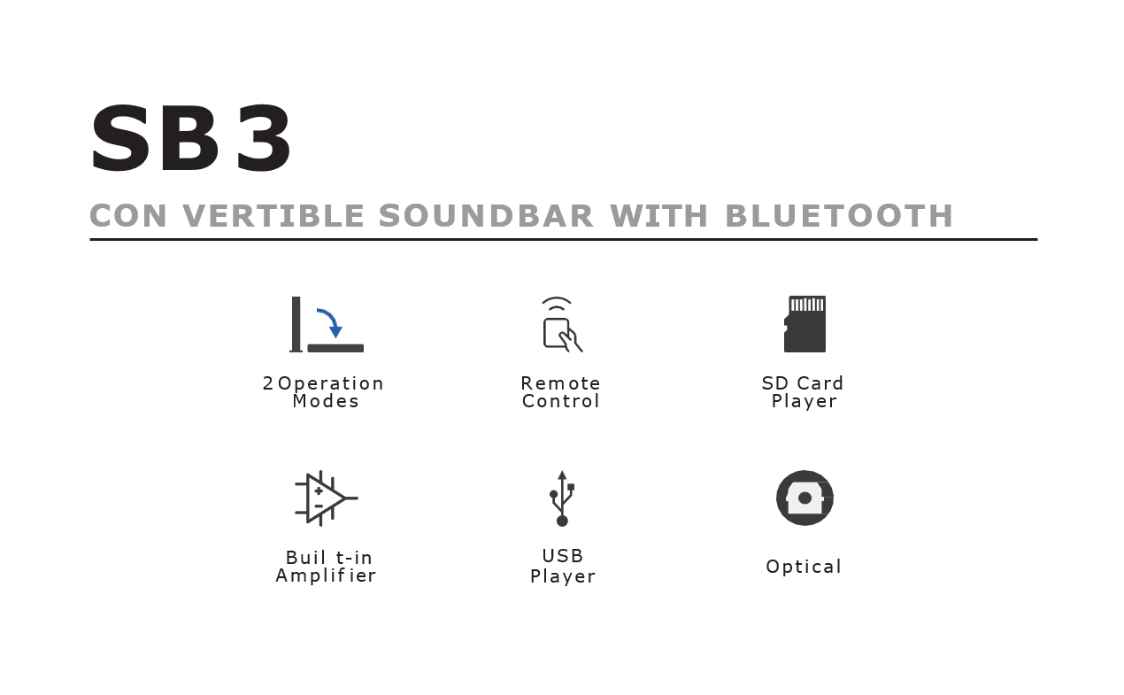 NEXT Audiocom SB3 -SoundBar sa Bluetooth
