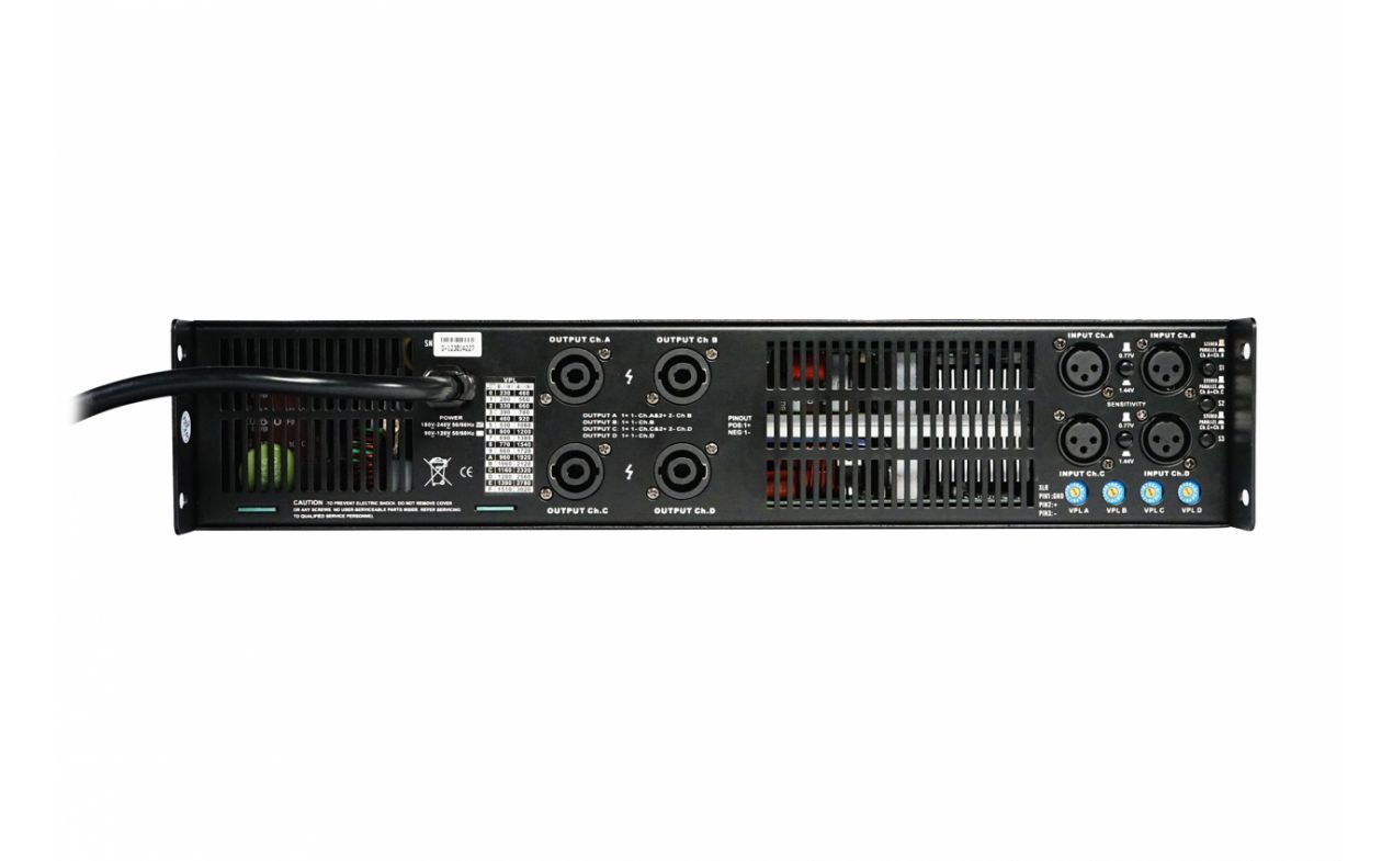 Pro IHOS D6004 4CH pojačalo 4x3000W @ 4 Ohm