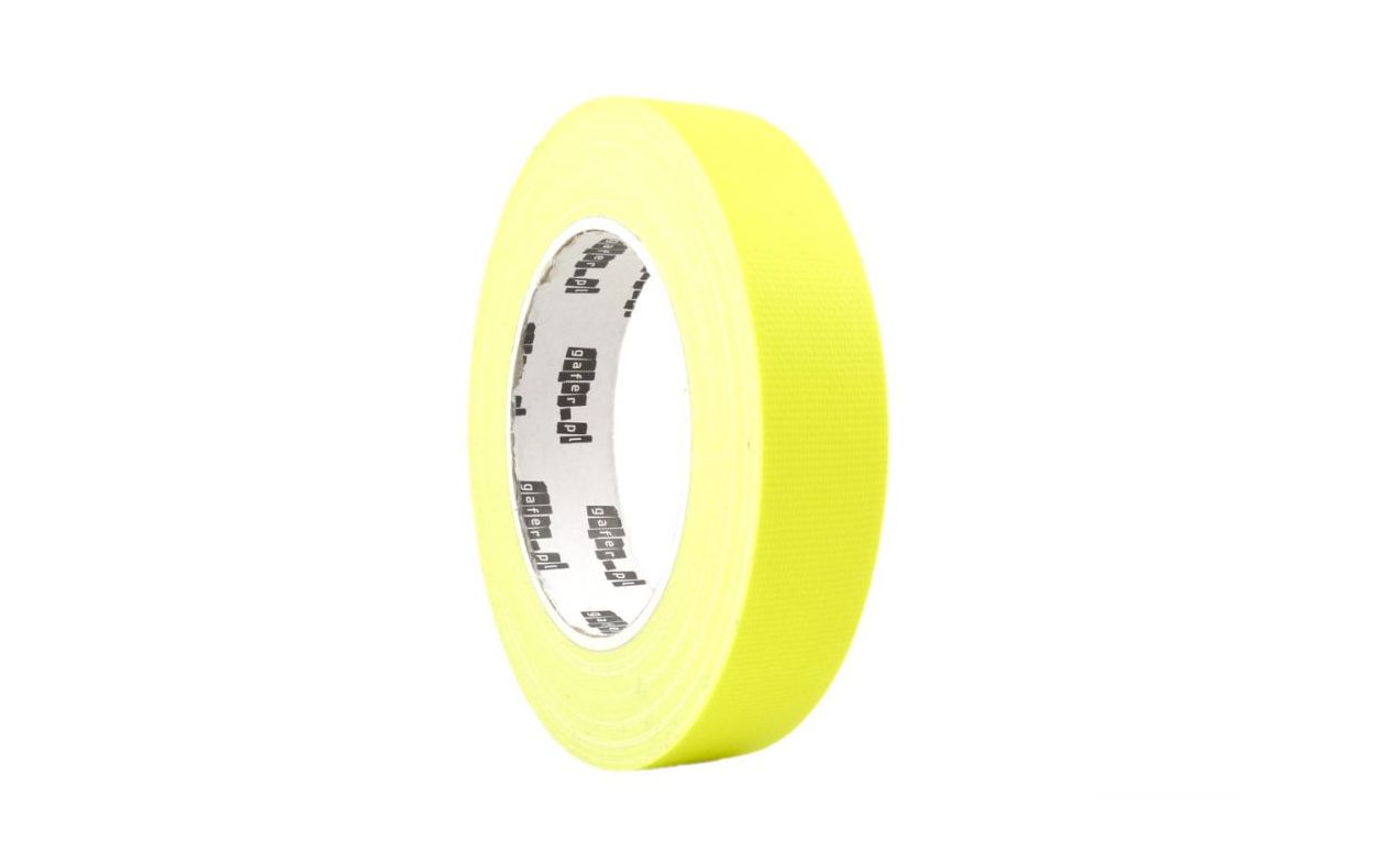 gafer.pl fluorescent tape 24mm x 25m - žuta