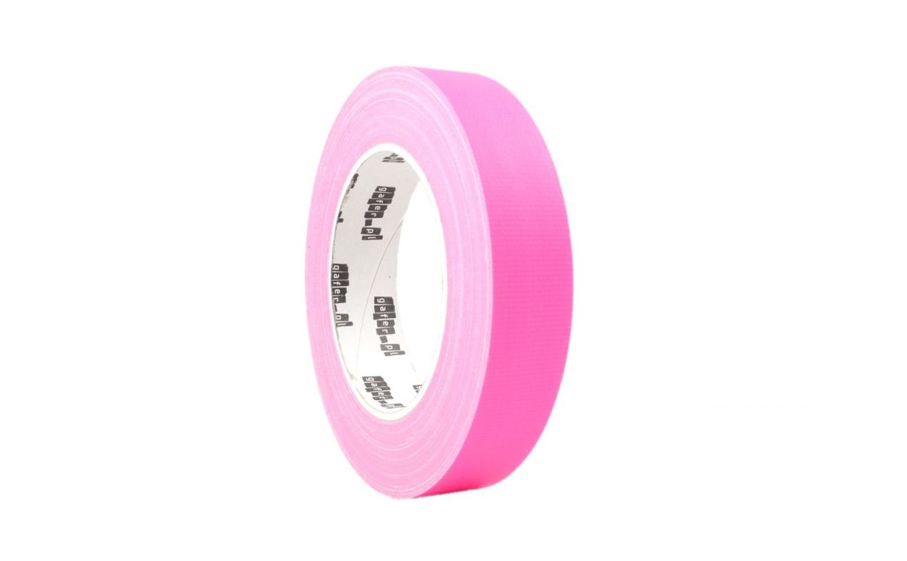 gafer.pl fluorescent tape 24mm x 25m - roza