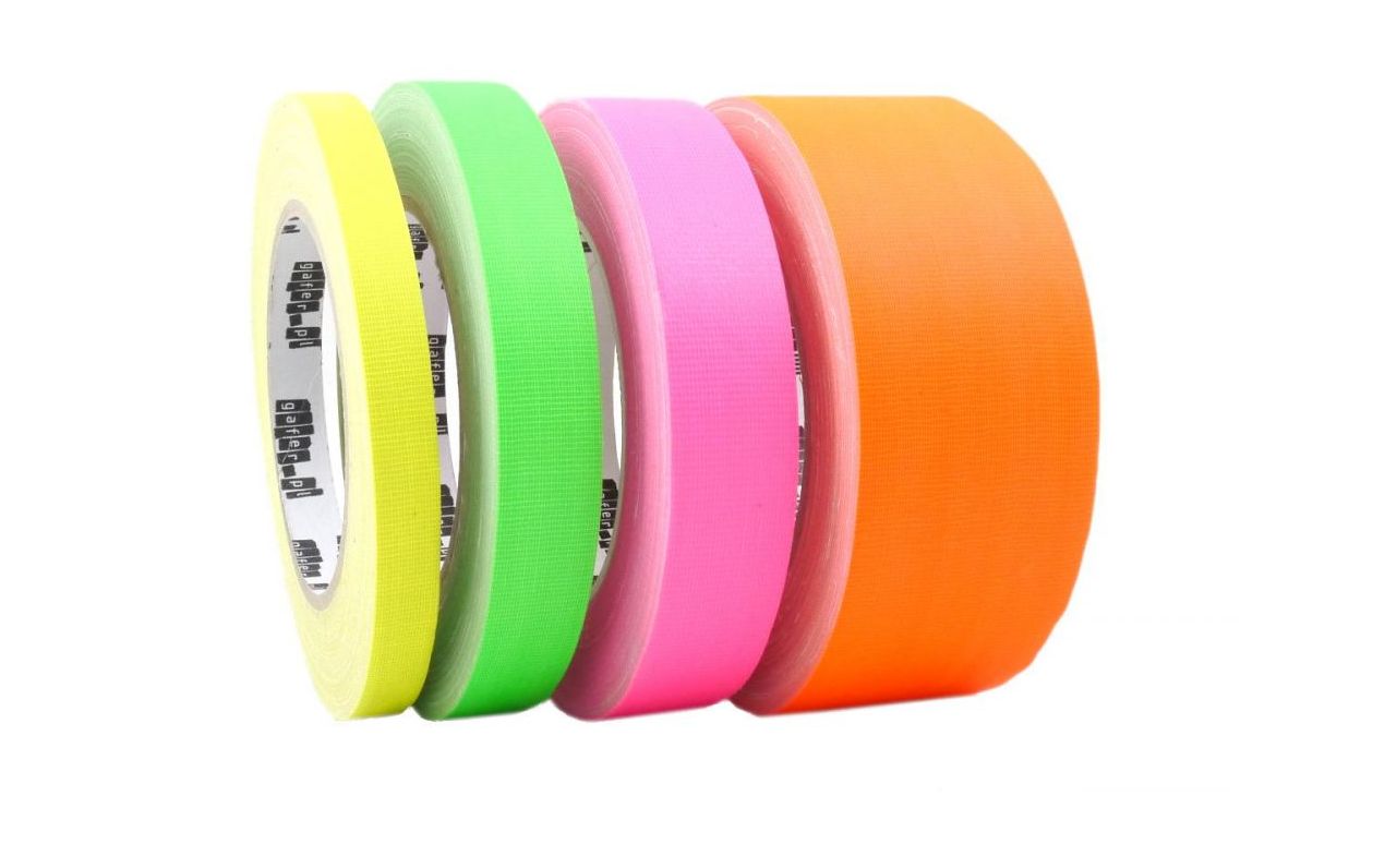 gafer.pl fluorescent tape 48mm x 25m - ŽUTA