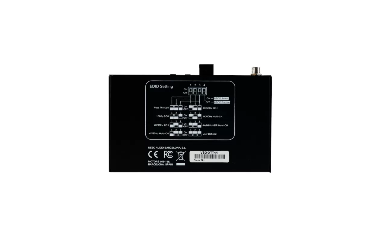 ECLER - VEO-XTT44 - profesionalni HDBaseT odašiljač za HDMI 2.0