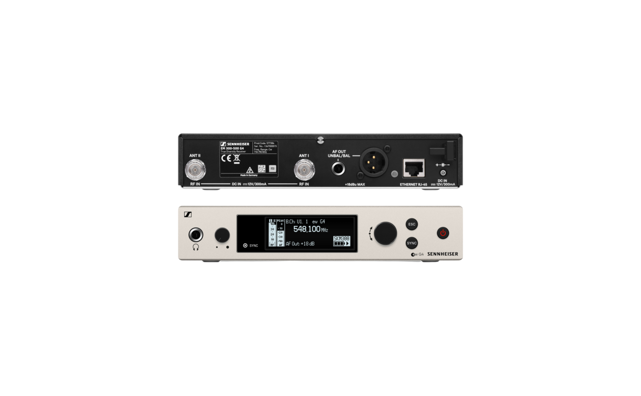 SENNHEISER EM 300-500 G4-GBW - prijamnik s OLED zaslonom