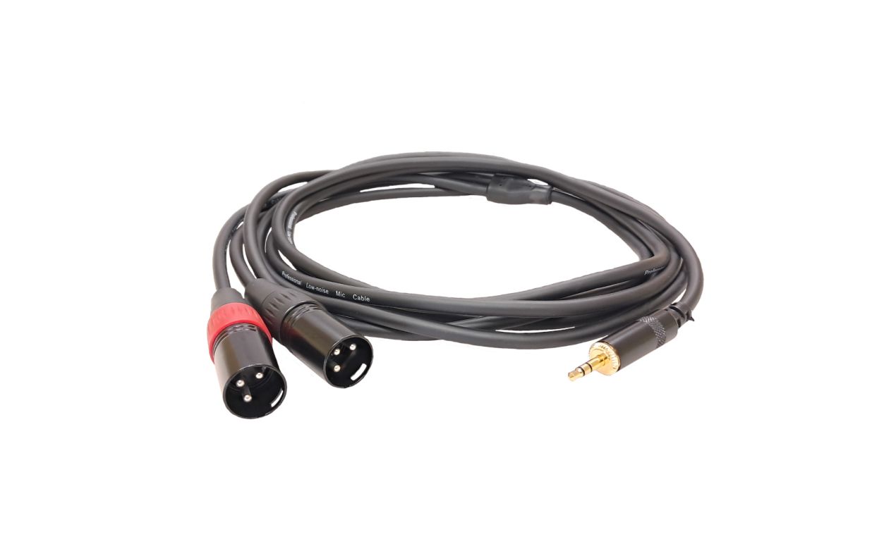 MA RCA371/3  audio kabel 2x MXLR + 1x stereo mini Jack 3.5mm