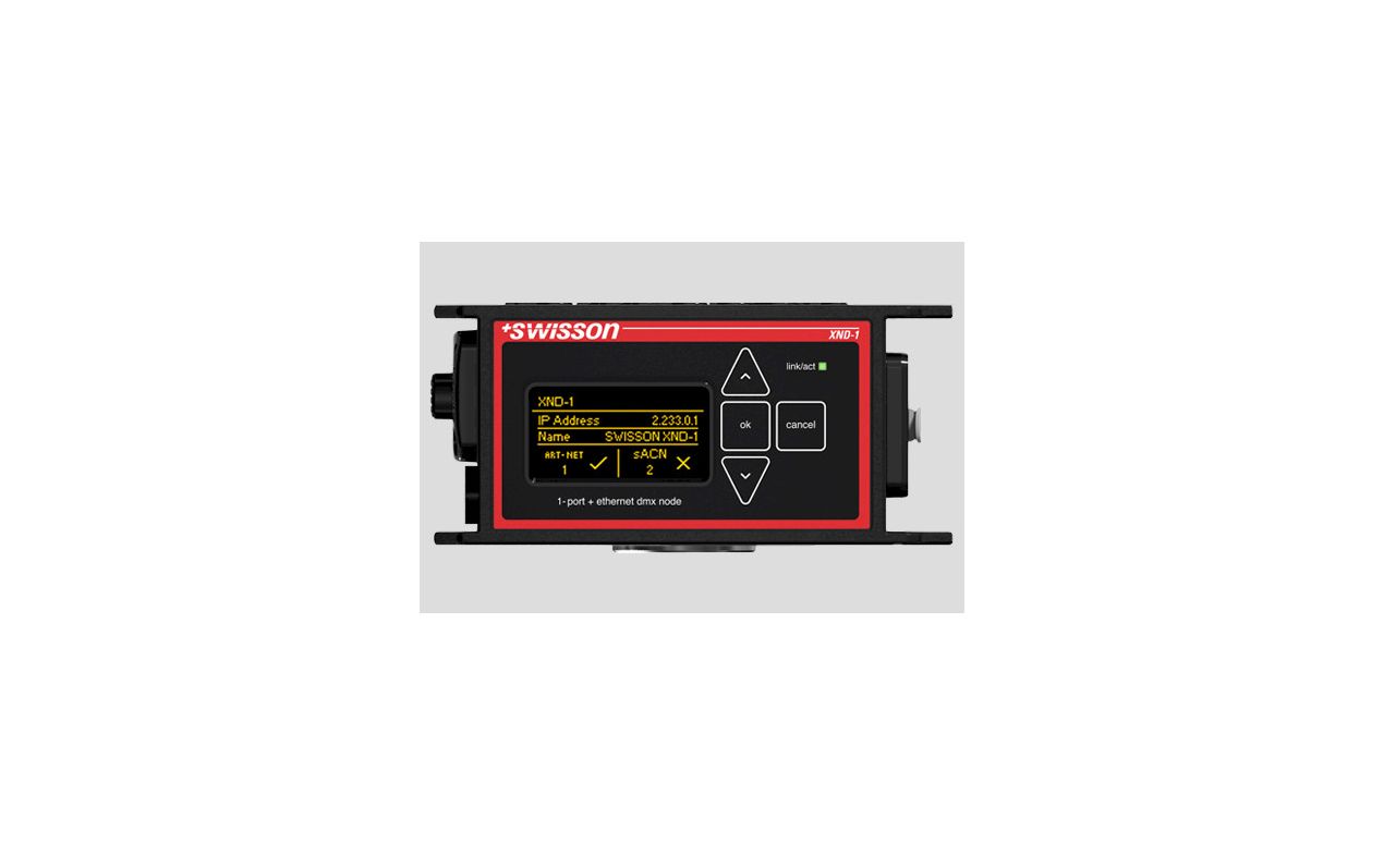Swisson XND-1 – 1-Port 2 Universe DMX Node