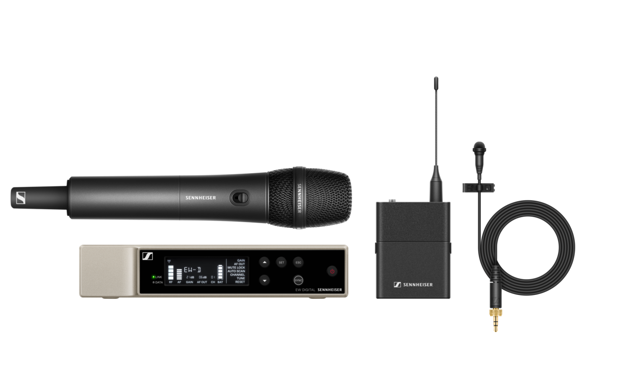 Sennheiser EW-D ME2/835-S Set (Y1-3) – Digital bežični kombinirani mikrofon sustav (lav + handheld)