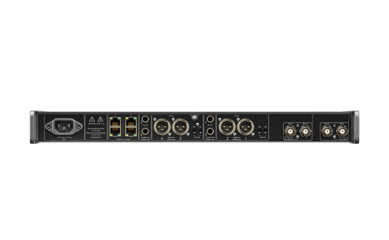 SENNHEISER EW-DX EM 2 DANTE (Q1-9) – 2-kanalni digitalni rack prijemnik s Dante mrežom