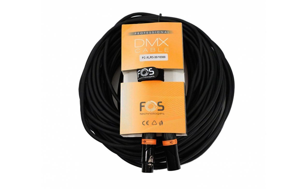 FOS DMX kabel FC-XLR3-30