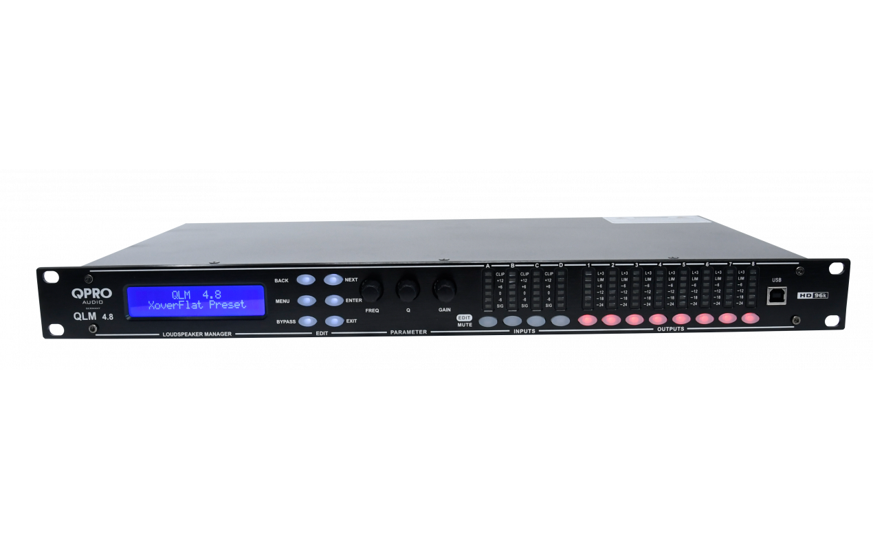 QPRO Audio QLM 4.8 digitalni procesor 4 IN/ 8 OUT